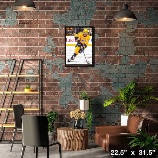 Roman Josi 20" x 29" Framed Canvas Nashville Predators 22.5" x 31.5"